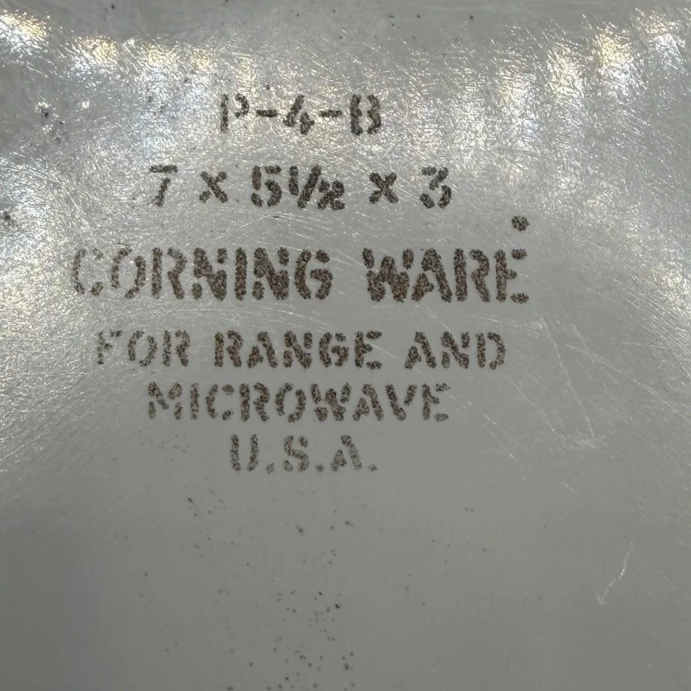 Vintage Corning Ware Blue Cornflower P-4-B  1-1/2 Qt Rectangle Dish With Lid